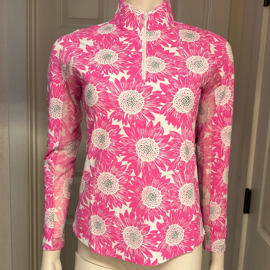 Ibkul Golf/Tennis/Athleisure 1/4 Zip L/S Top, Nwt!